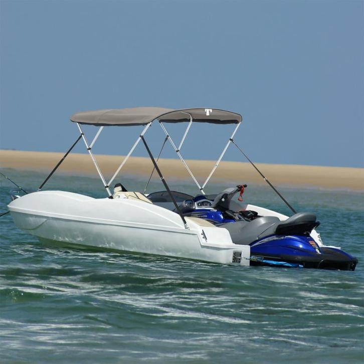 vidaXL Biminitop 3 bogen met mesh zijwanden, Sports nautiques & Bateaux, Accessoires navigation, Envoi