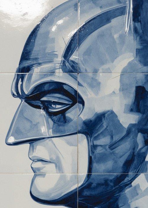 Kleury.art - Delft Blue Tiles: “Batman” by Kleury.art (1/5), Cd's en Dvd's, Dvd's | Tekenfilms en Animatie