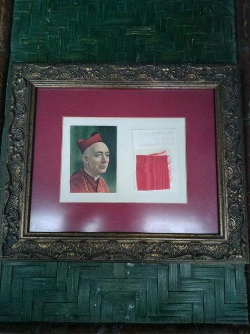 Reliquaire - Bois, Cristal - 1950-1960 - Ex Veste - Cardinal, Antiek en Kunst, Kunst | Niet-Westerse kunst