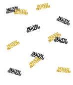 Tafelconfetti Happy Birthday Goud/Zwart 20gr, Verzenden, Nieuw