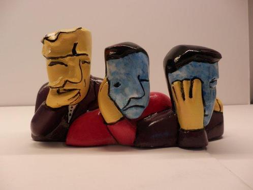 Herman Brood (1946-2001) - sculptuur, Horen Zien en Zwijgen, Antiek en Kunst, Antiek | Overige Antiek