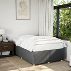 vidaXL Bedframe zonder matras 120x190 cm stof donkergrijs, Verzenden, Nieuw