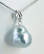 Zonder Minimumprijs - Hanger - 18 karaat Witgoud Parel -