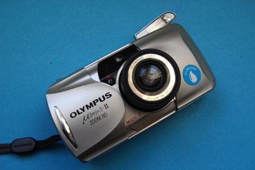 Olympus µ[mju:]-II Zoom 80 QUARTZDATE Appareil photo compact, Audio, Tv en Foto, Fotocamera's Analoog