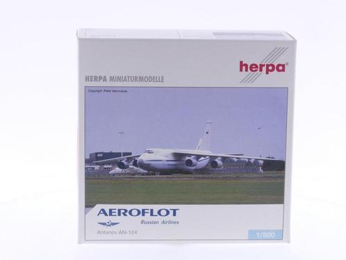 Schaal 1:500 Herpa 510707 Aeroflot Antonov An-124 Reg.Nr...., Hobby en Vrije tijd, Modelbouw | Vliegtuigen en Helikopters, Gebruikt