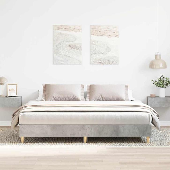 vidaXL Bedframe zonder matras 160x200 cm spaanplaat, Huis en Inrichting, Slaapkamer | Bedden, Nieuw, Verzenden