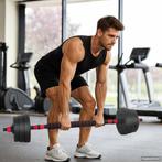 vidaXL 2-in-1 Halterset Zwart en Rood 121 x 19,5 x 19,5 cm, Verzenden