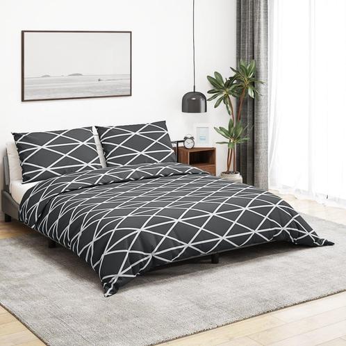vidaXL Dekbedovertrekset 220x240 cm katoen grijs, Huis en Inrichting, Slaapkamer | Beddengoed, Nieuw, Verzenden