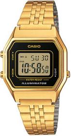 Casio vintage horloge goudkleurig 28,6 mm - Iconic LA680W..., Verzenden