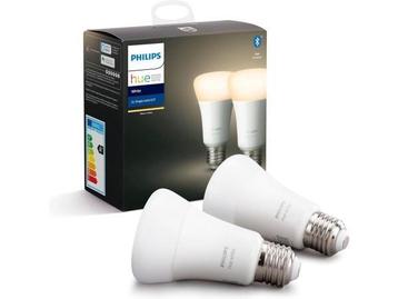 Veiling - Philips Hue Slimme Lichtbron E27 Duopack White 9W beschikbaar voor biedingen