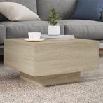 vidaXL Salontafel 55x55x31 cm bewerkt hout sonoma, Verzenden, Nieuw