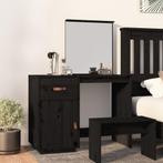 vidaXL Kaptafel 95x50x134 cm massief grenenhout zwart, Verzenden, Nieuw