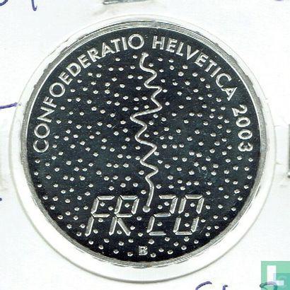 Zwitserland 20 franc 2003 Alpine World Ski Championships..., Timbres & Monnaies, Monnaies | Europe | Monnaies non-euro, Envoi