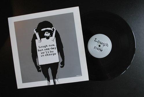 Banksy (1974) - Laugh Now - Keep it Real - Silver Edition -, Antiek en Kunst, Kunst | Schilderijen | Modern