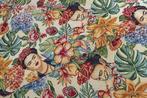 Frida Kahlo!!! Magnifique tissu GOBELIN représentant Frida, Antiek en Kunst, Antiek | Tapijten, Tafelkleden en Textiel