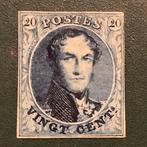 België 1851 - 20 cent Koning Leopold I type Medaillon met, Postzegels en Munten, Gestempeld