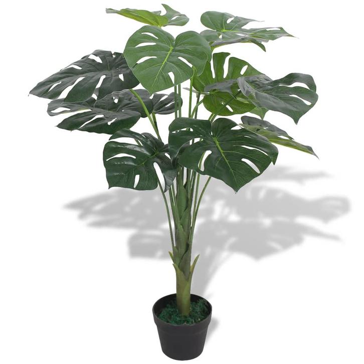 vidaXL Kunst monstera plant met pot 70 cm groen, Huis en Inrichting, Woonaccessoires | Kunstplanten en Kunstbloemen, Nieuw, Verzenden