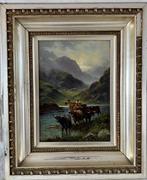 A Taylor (XlX/XX) - Cattle in a Scottish Highlands landscape