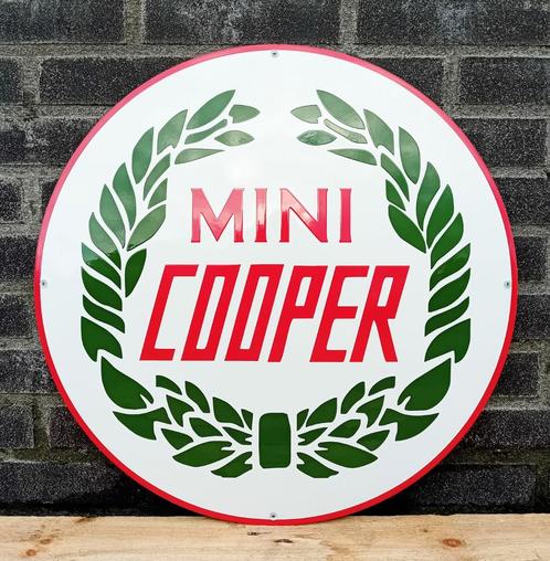 Mini Cooper emaille, Verzamelen, Merken en Reclamevoorwerpen, Verzenden