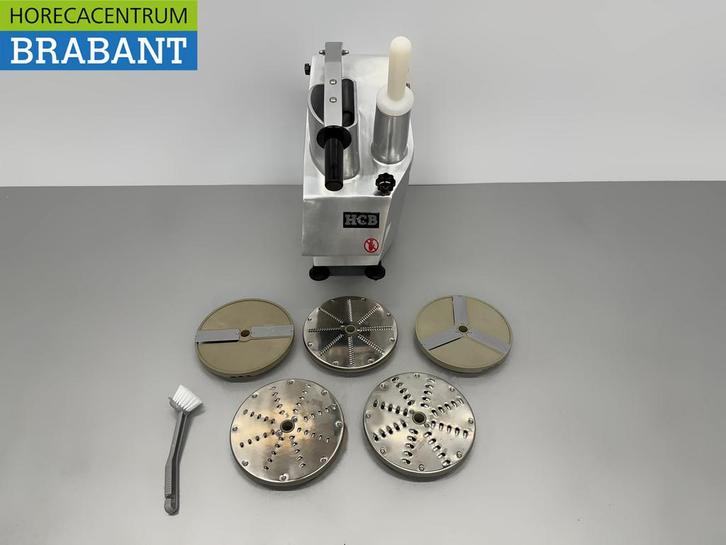 HCB Groentesnijmachine met 2 snijschijven en 3 raspen 230V, Zakelijke goederen, Horeca | Keukenapparatuur, Ophalen of Verzenden