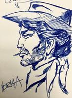 Norma originele gesigneerde tekening - Capitaine Apache, Boeken, Stripverhalen, Nieuw