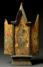 Italiaanse school (XVI) - Triptychon - Maria mit Kind und, Antiek en Kunst