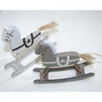 Houten Hobbelpaard Handgemaakt Grijs per stuk, Nieuw