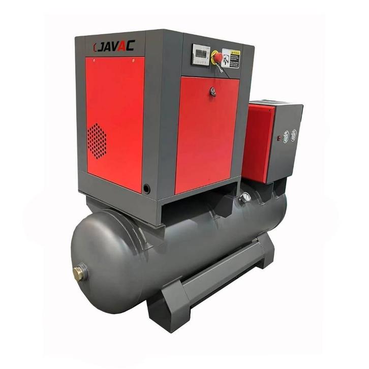 Javac 10PK (7.5kW) - Compressor, combi  + droger, Zakelijke goederen, Machines en Bouw | Pompen en Compressoren, Ophalen