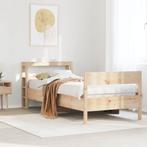 vidaXL Bedframe zonder matras massief grenenhout 75x190 cm, Verzenden, Nieuw