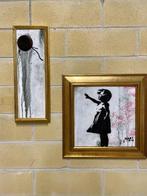 Mart Signed - Banksy remake  (balloon girl), Antiek en Kunst, Kunst | Schilderijen | Modern