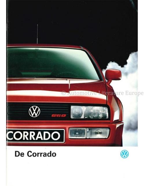 1990 VOLKSWAGEN CORRADO G60 BROCHURE NEDERLANDS, Boeken, Auto's | Folders en Tijdschriften