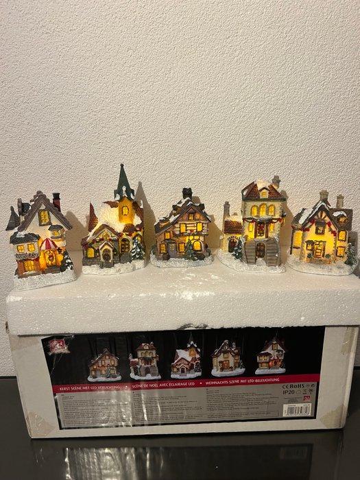 Kerstdecoratie (5) - Hars - Kersthuis, Diversen, Kerst