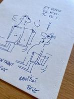 Pévé - 1 Original drawing - Dessineux rencontrant un autre, Boeken, Nieuw