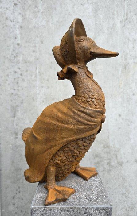 Beeldje - Dressed duck - IJzer, Antiek en Kunst, Curiosa en Brocante