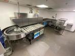 Complete Rhima spoelkeuken met korventransportmachine, Ophalen of Verzenden, Gebruikt, Reinigen