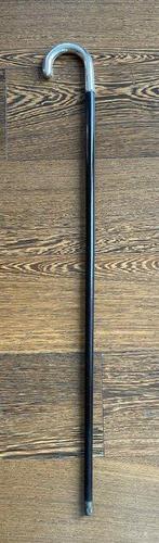 Wandelstok - Hout, Verzilverd, Antiek en Kunst