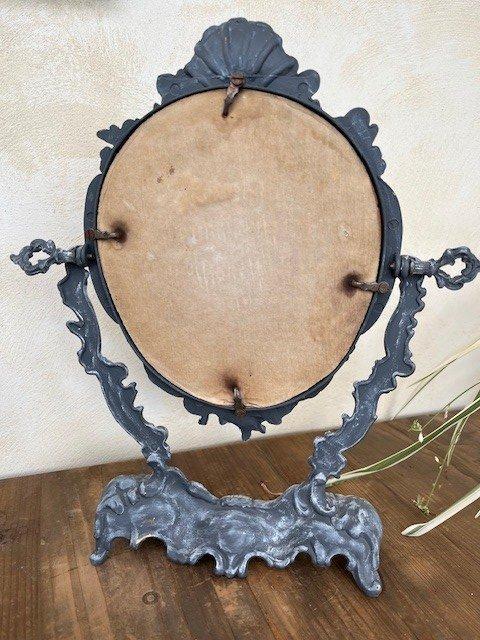 Spiegel - Gegoten messing, Antiek en Kunst, Curiosa en Brocante