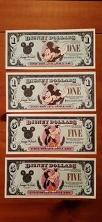 États-Unis. - 2 x 1 Disney Dollar and 2 x 5 Disney Dollar