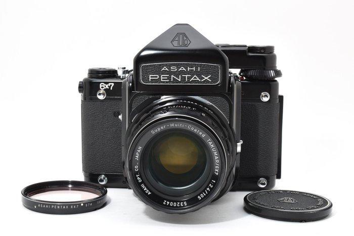 Asahi, Pentax 6x7 TTL Early Model + TAKUMAR 2.4/105mm, Audio, Tv en Foto, Fotocamera's Analoog