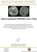 Romeinse Rijk. Gordian III (238-244 n.Chr.). Sestertius
