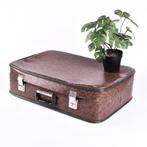Valise marron vintage | Ancienne valise de voyage brocante