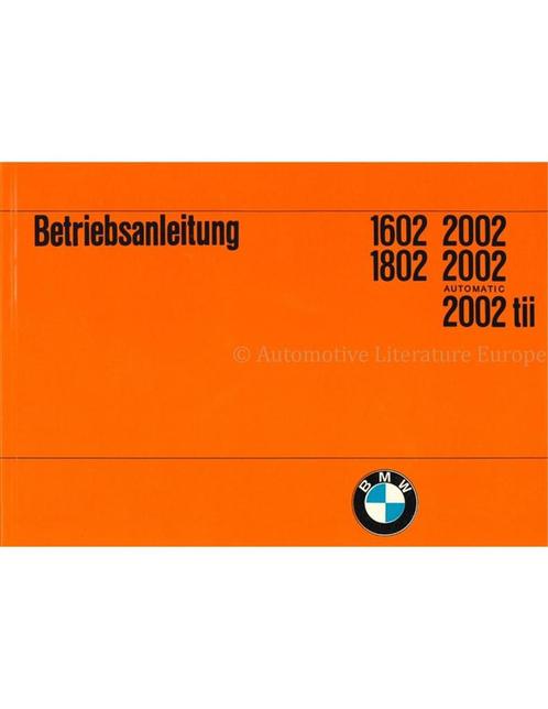 1975 BMW 1602 1802 2002 INSTRUCTIEBOEKJE DUITS, Autos : Divers, Modes d'emploi & Notices d'utilisation