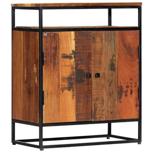 vidaXL Bijzetkast 60x35x76 cm massief gerecycled hout en, Maison & Meubles, Armoires | Dressoirs, Envoi
