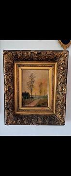 René Gourdon(1855-) - Barbizon landscape at dawn, Antiquités & Art, Art | Peinture | Classique