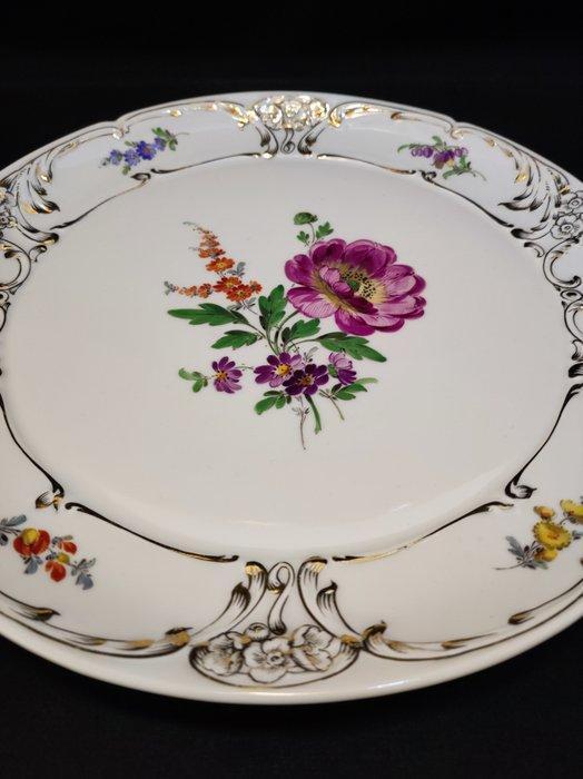 Meissen - Schotel - große runde Henkelschale/Henkeltablett, Antiek en Kunst, Antiek | Meubels | Tafels