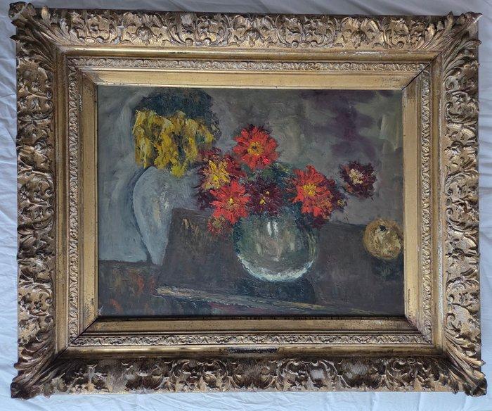 Jan Koster (1874-1956) Attrib.to - Bloemen in vaas., Antiek en Kunst, Kunst | Schilderijen | Klassiek