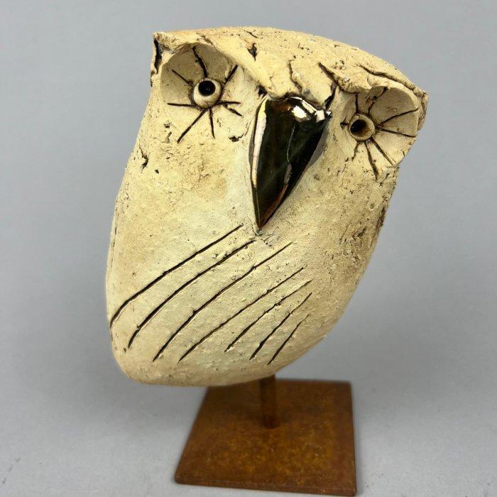Ewa Budzowska - No reserve- the OWL- with 24carat gold), Antiek en Kunst, Kunst | Designobjecten