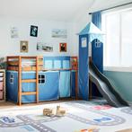 vidaXL Kinderhoogslaper met toren 90x190 cm massief, Verzenden, Nieuw