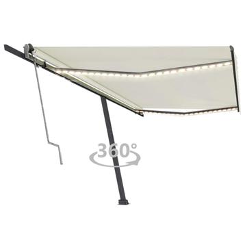 vidaXL Luifel automatisch met LED en windsensor 500x300 cm, Verzenden