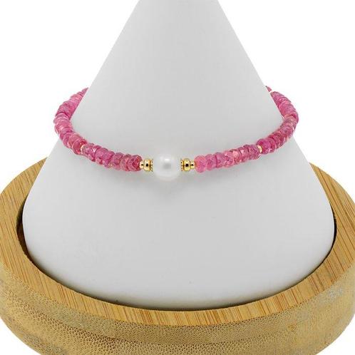 Zonder Minimumprijs - Armband - 18 karaat Geel goud Parel -, Handtassen en Accessoires, Armbanden